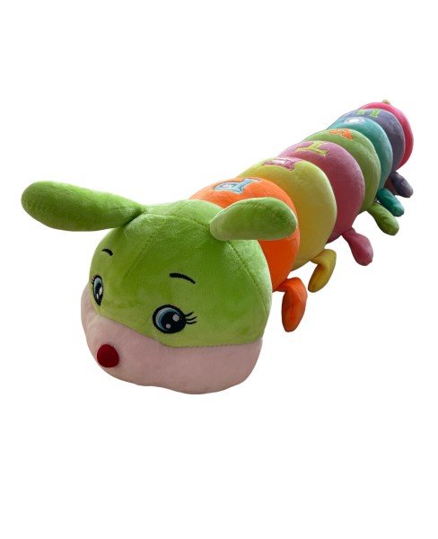 Pliušinis, minkštas žaislas kirmeliukas 80cm