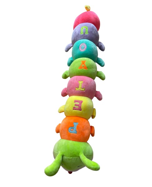 Pliušinis, minkštas žaislas kirmeliukas 80cm - Image 2