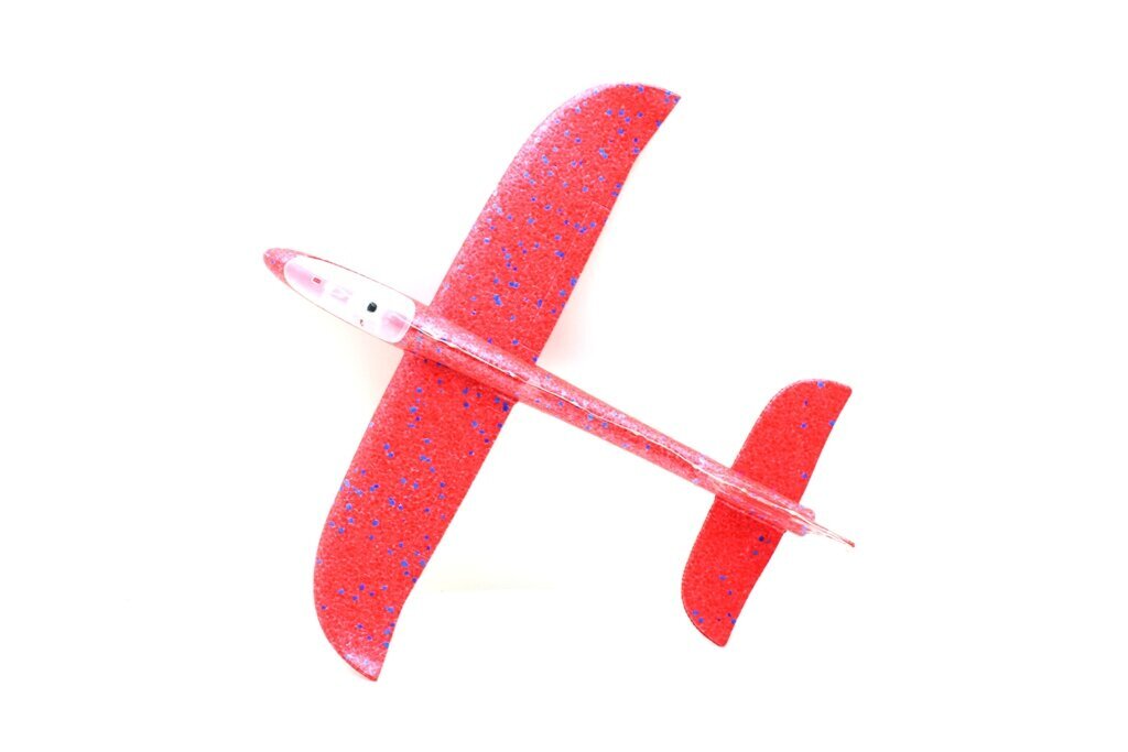 Putplasčio aerodinaminis lėktuvas 48 cm su LED - Image 2