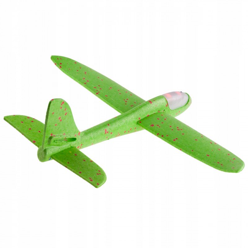 Putplasčio aerodinaminis lėktuvas 48 cm su LED - Image 3