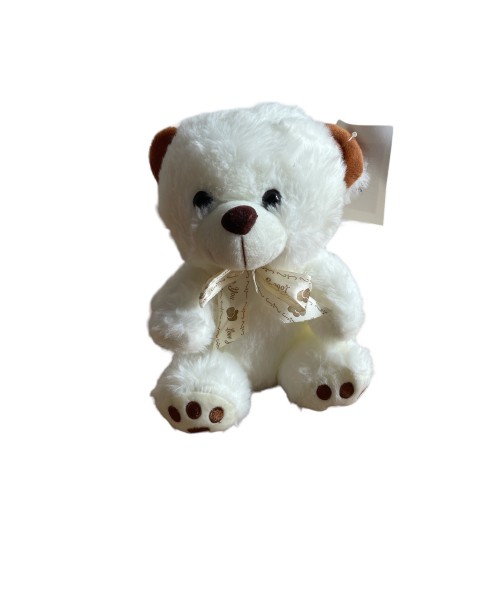 Pliušinis, minkštas žaislas meškiukas su kaspinėliu 22cm
