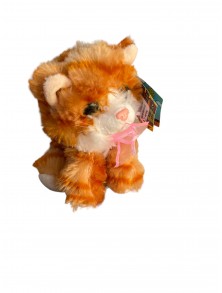 Pliušinis minkštas žaislas kačiukas stovintis mažas 14 cm - Image 3