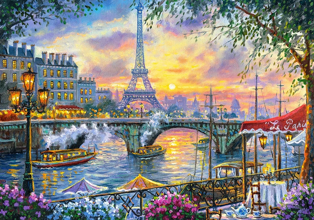 Dėlionė Castorland tea time in Paris (arbatos laikas Paržiuje)500 detalių