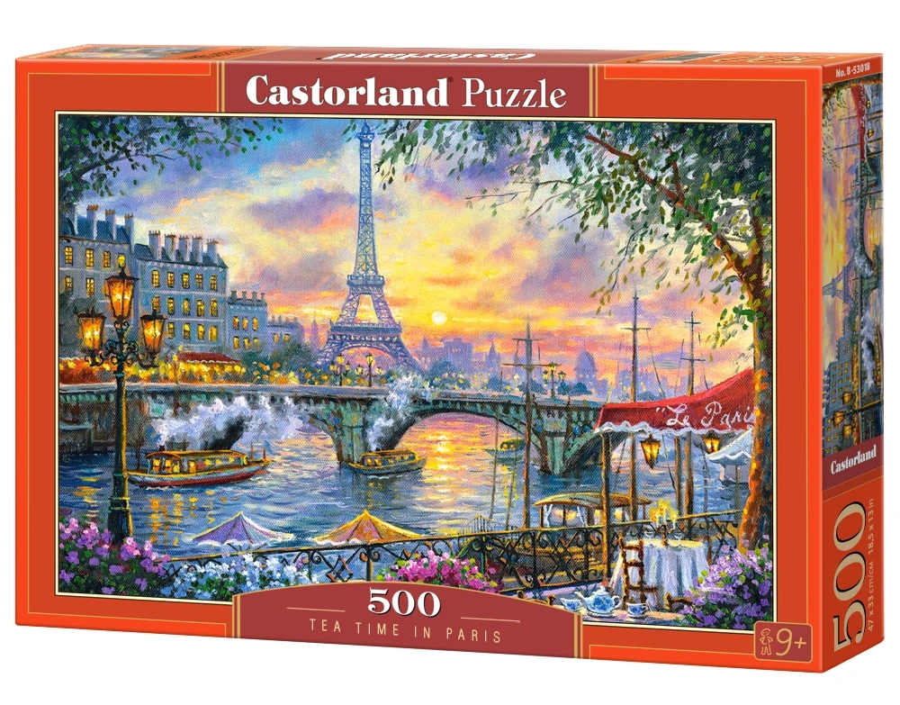 Dėlionė Castorland tea time in Paris (arbatos laikas Paržiuje)500 detalių