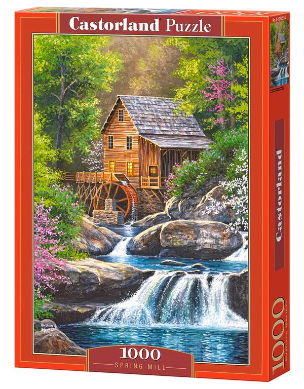 Dėlionė Castorland spring mill (pavasario malūnas)1000 detalių