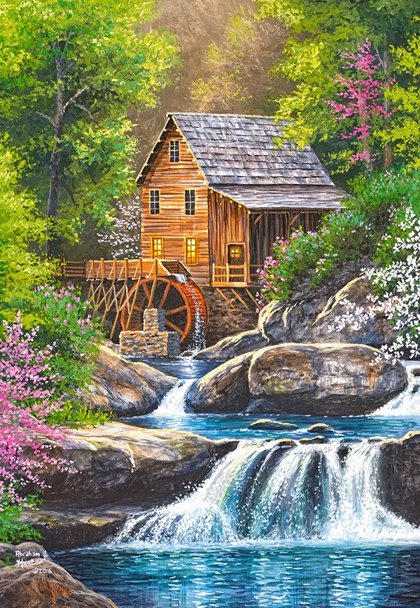 Dėlionė Castorland spring mill (pavasario malūnas)1000 detalių - Image 2