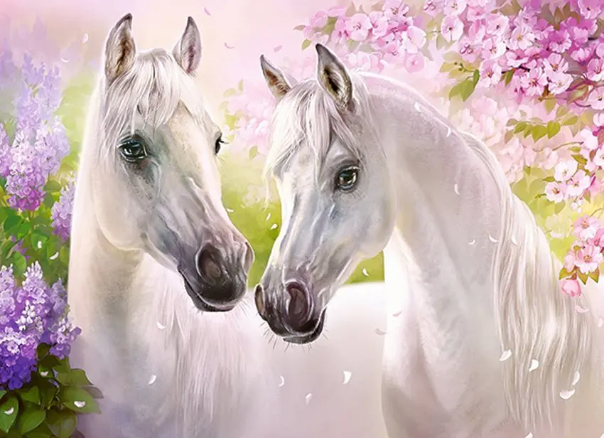 Dėlionė Castorland Romantic Horses (romantiški arkliai)300 detalių