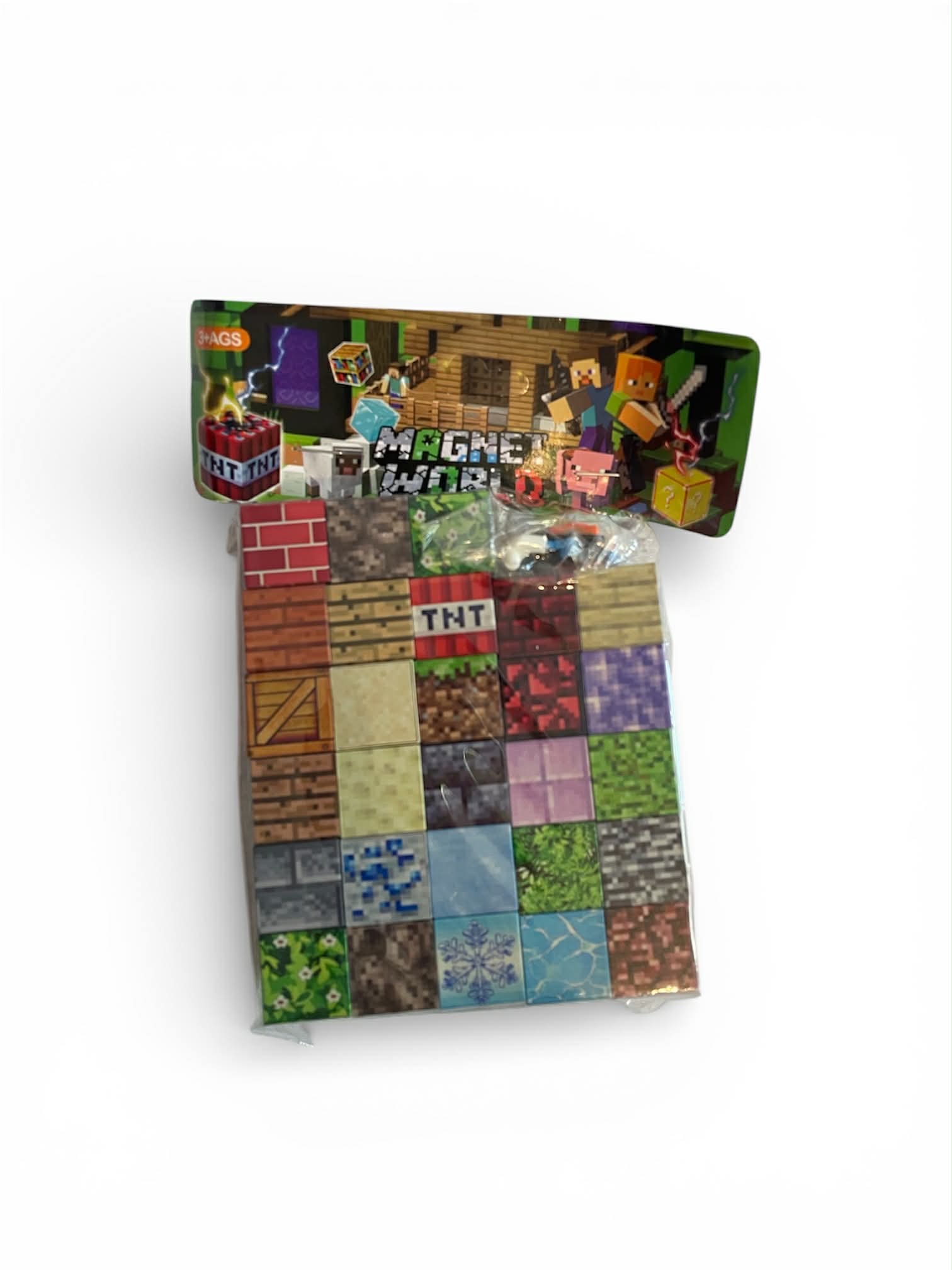Minecraft magnetiniai kubeliai 56vnt
