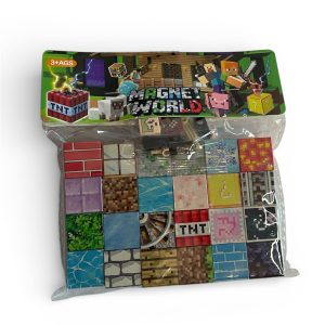 Minecraft magnetiniai kubeliai  24vnt