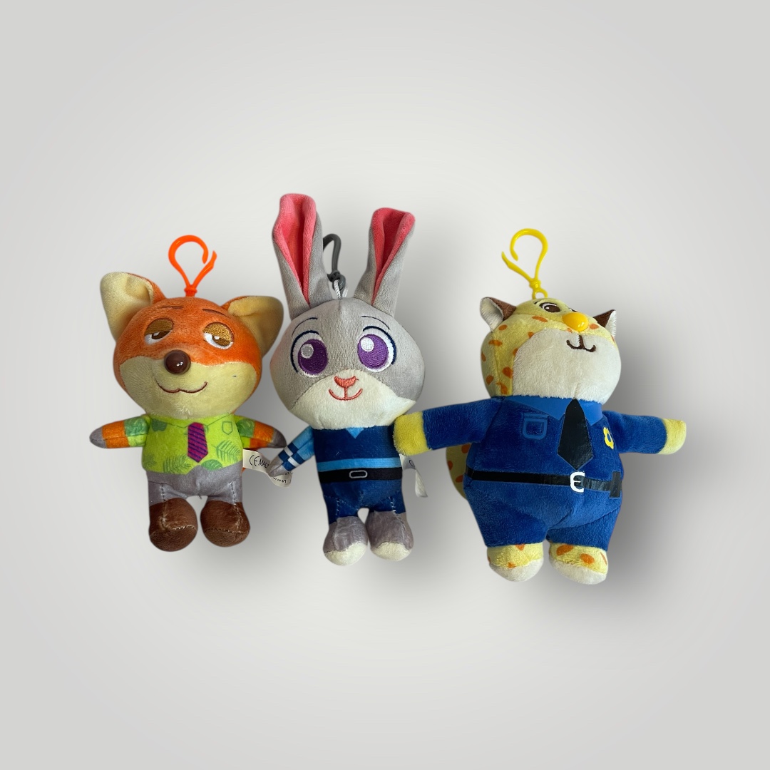 Zootopia minkštas pliušinis raktų pakabukas