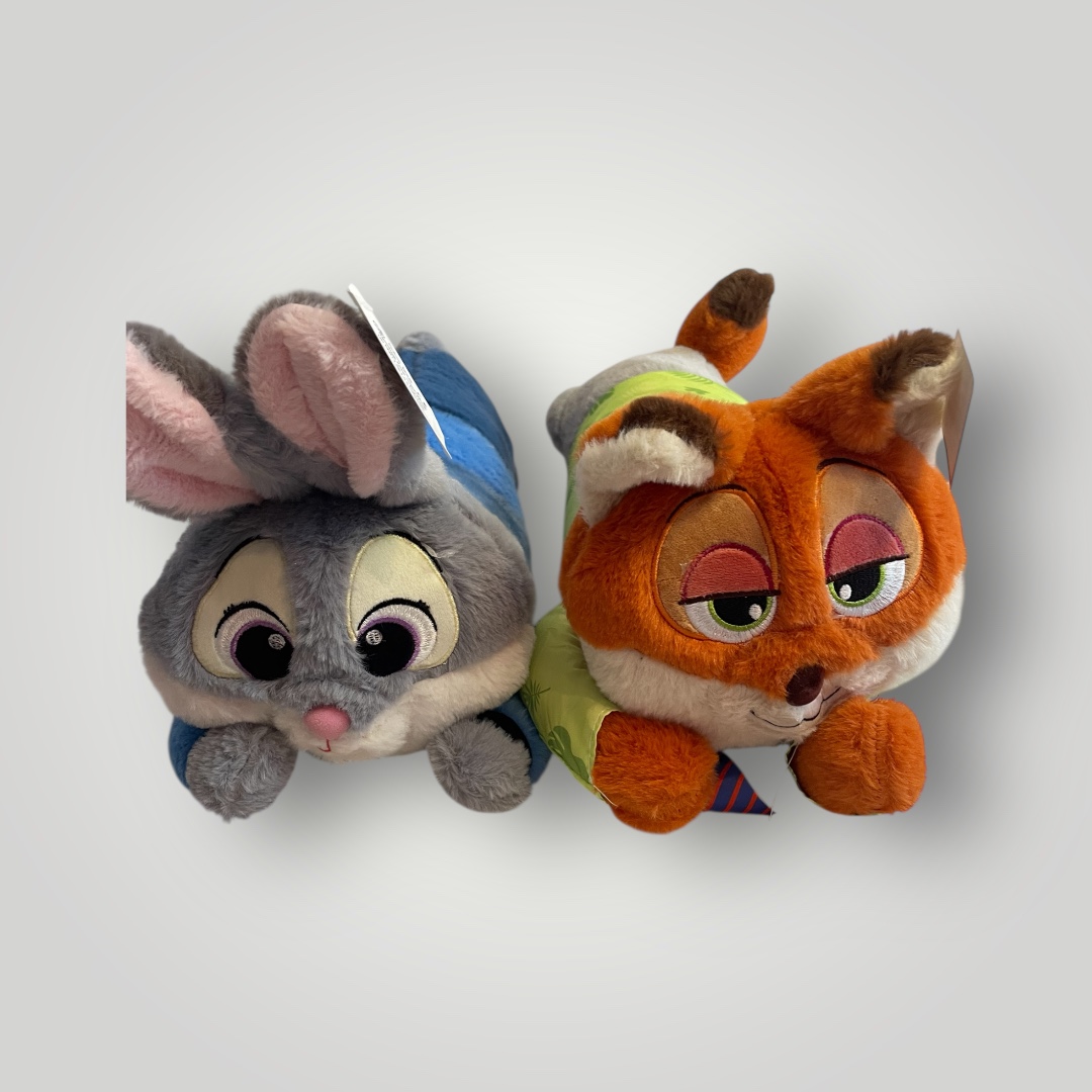 Minkšti pliušiniai zootopia herojai( lapė ir zuikis) 55cm