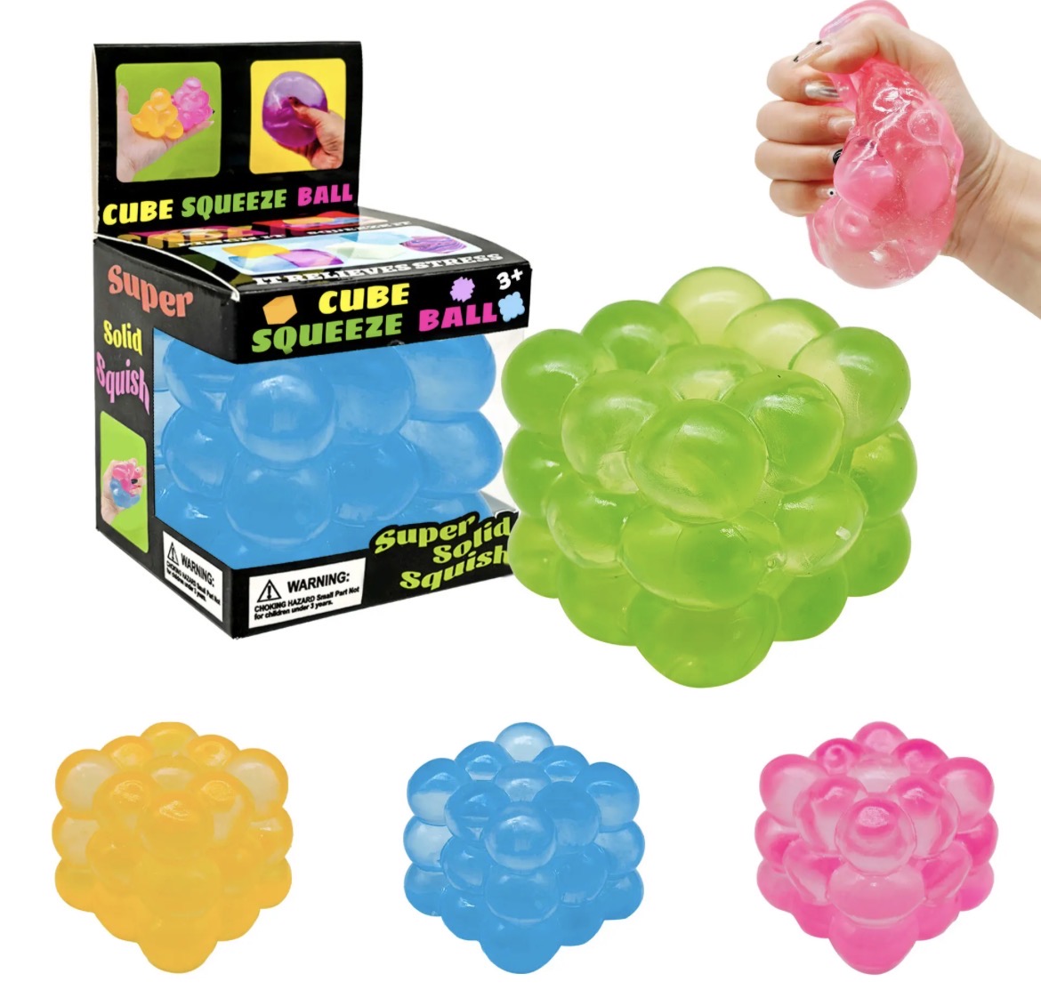 Antistresinis squishy kubelis 5cm