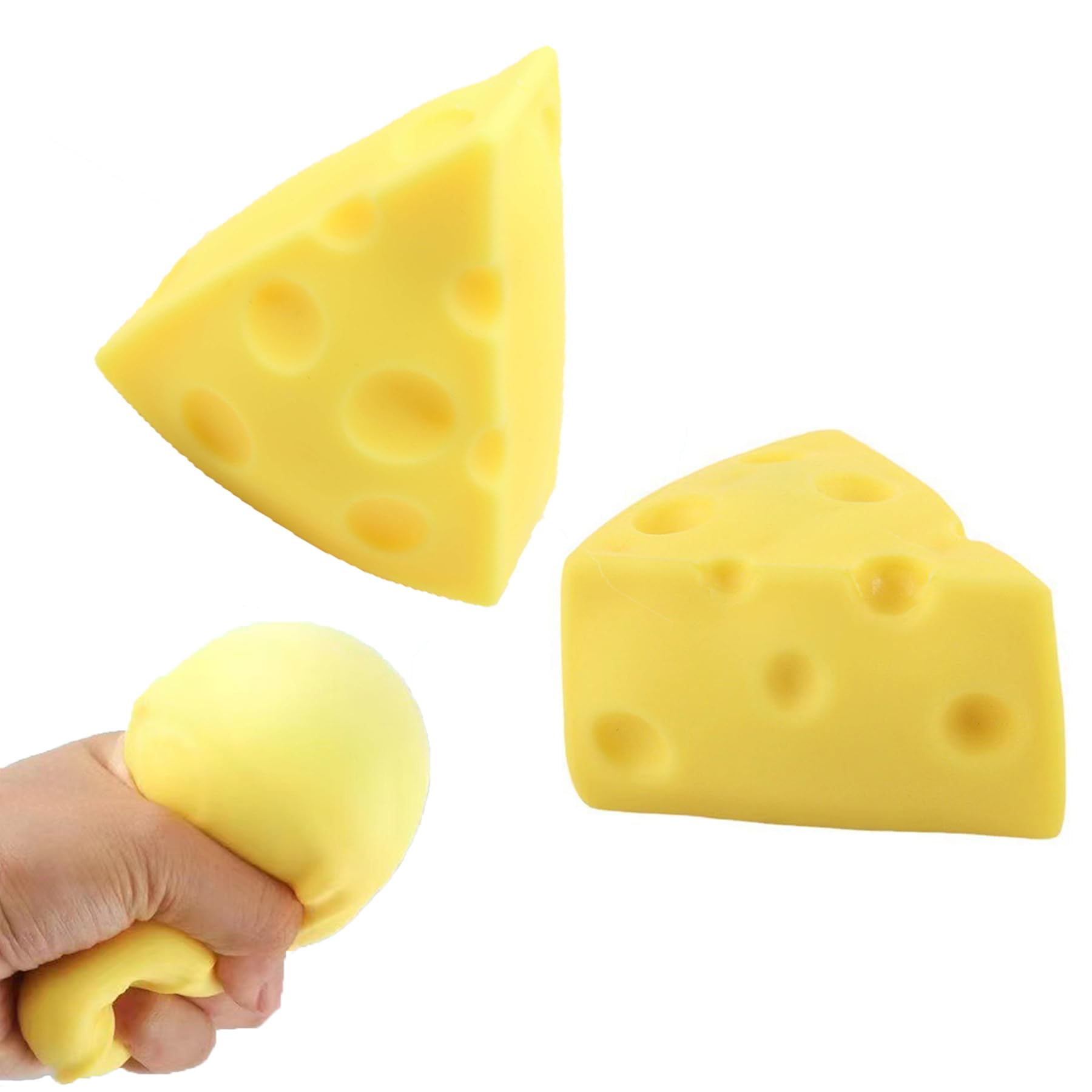 Antistresinis minkomas žaislas Squishy sūris Cheese