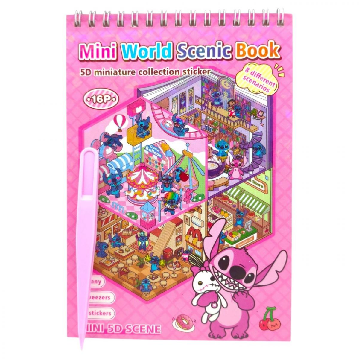 Stitch lipdukų rinkinys knygelė