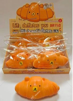 Kruasanas antistresinis žaislas – minkomas sensorinis Squishy (Kopija)