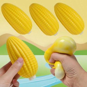 Kukurūzas antistresinis žaislas – minkomas sensorinis Squishy