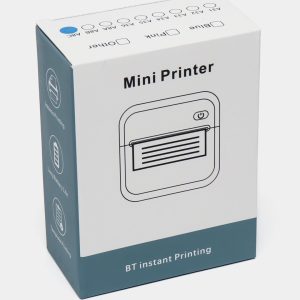 Mini Printer – mažas nešiojamas vaikiškas spausdintuvas vaikams su 2 papildymo pakeliais