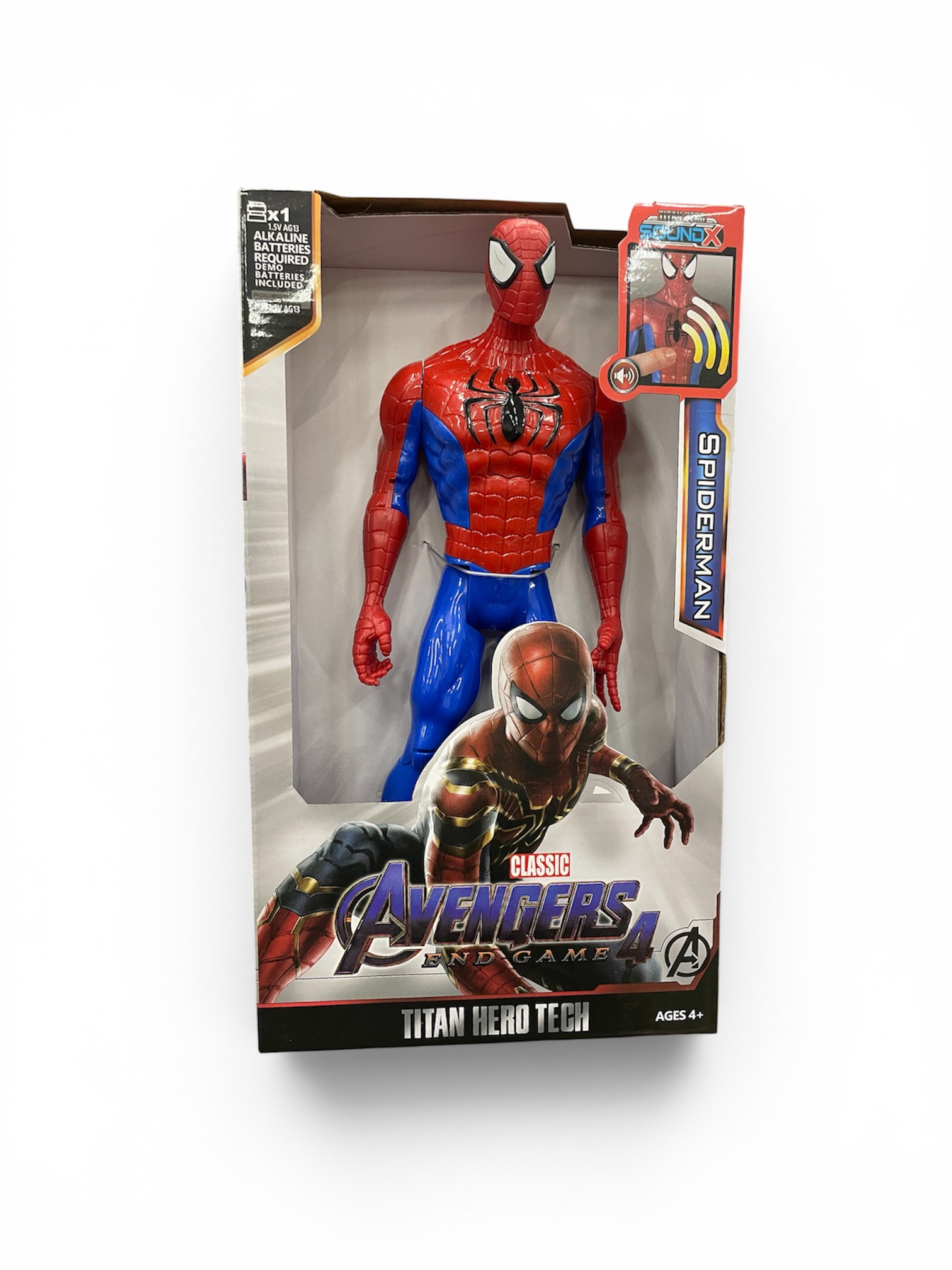 Avengers Keršytojai Žmogus Voras – 30 cm Super Hero figūra su garsu ir šviesa