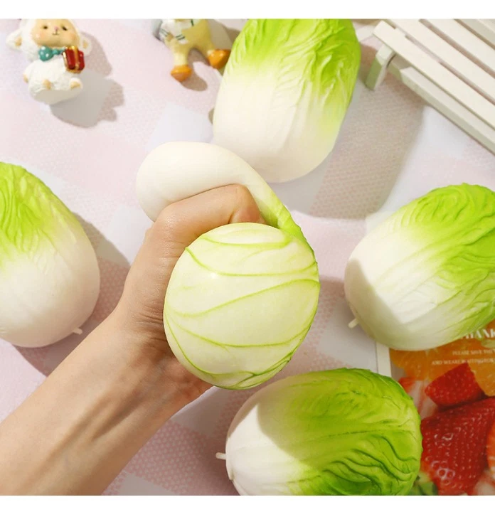 Kopūstas antistresinis žaislas – minkomas sensorinis Squishy