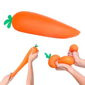 Morkos formos Squishy – antistresinis žaislas su skysčiu