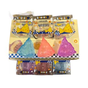 Vazelininis Squishy „Sūris“ – antistresinis žaislas rožinis, violetinis, mėlynas