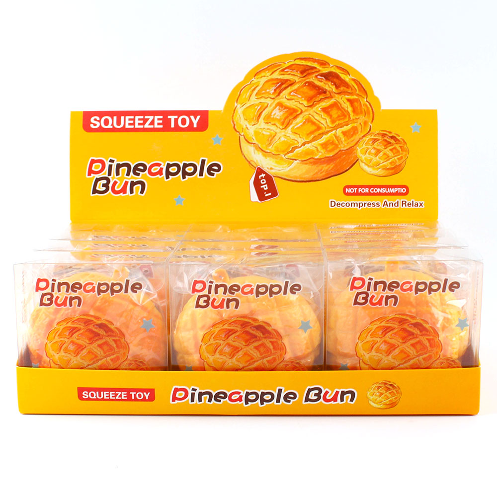Crunchy Crackle ananasinė bandelė Squishy – traškantis antistresinis žaislas