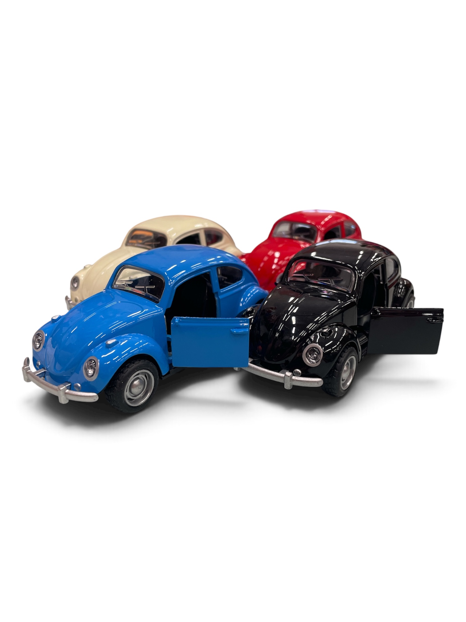 Metalinis modeliukas „Volkswagen Beetle“ („Vabaliukas“) – atsidarančiomis durimis