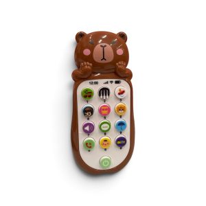 Interaktyvus vaikiškas muzikinis telefonas meškiukas