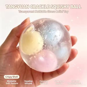 Vaškinis crunchy skylantis antistresinis minkomas žaislas Stress Ball