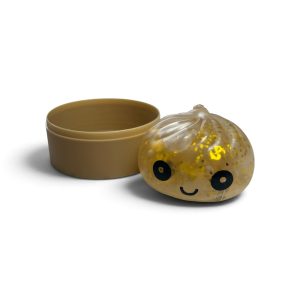 Blizgantis Kuldūniukas Dumplings squishy antistresinis žaislas 6cm